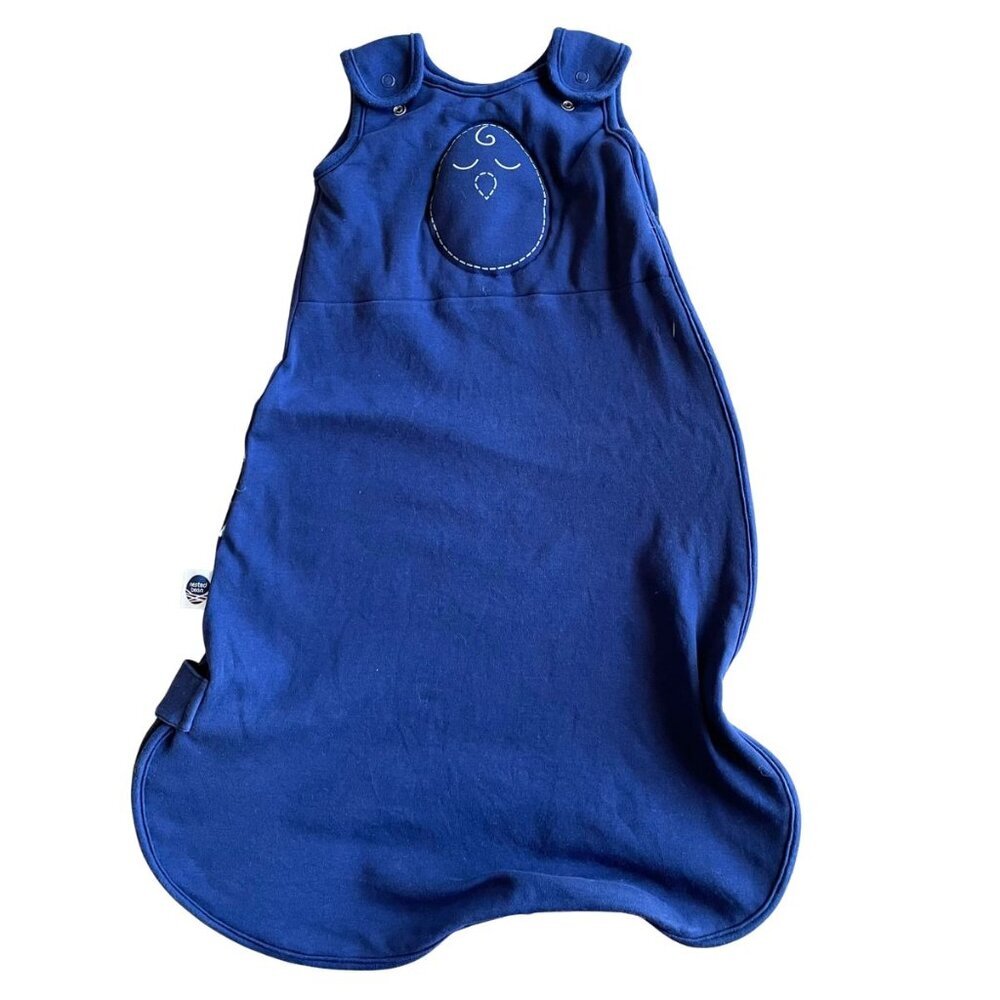 Nested Bean Classic Zipper‎ Zen Sack, Blue - Size Small (0-6 Months, 7-18 lbs)
